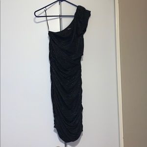 Express one shoulder mini dress